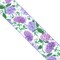 Designer’s Shop Purple Hydrangea Floral Wired Ribbon, 2.5 Inch x 10 Yards – White Linen-Style Ribbon with Lavender & Lilac Flowers. WR 63-5232